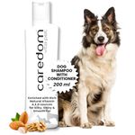 Caredom Vita Pet Shampoo for Dogs | Dog Shampoo Plus Conditioner | Shampoo for Dog with Almond & Walnut Extracts | Enriched with Rich Natural Vitamin A,E,D Source for Healthy Hair Growth (200 ml)