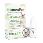 HomeoPet Feline Nose Relief, Safe and Natural Nasal and Sinus Medicine for Cats, Natural Pet Medicine, 15 Milliliters