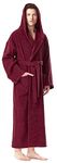 Arus Astrom Bathrobe, man´s size: XXL long, unisex size: XXL-3XL long, Burgundy