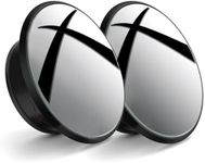 JinRui-T Blind Spot Mirror,2" Round Car Side Mirror Blindspot,Vacuum Suction Cup Blindspot Mirror for Car SUV and Trucks (Black)