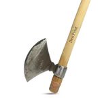 Desi Point Handmade Dhangar Style Gardening Axe (Kulhadi, Kurhad) | Solid Bamboo Handle | Lightweight & Strong Tool for Gardening, Tree Cutting & Agricultural Use | 6-Month Warranty