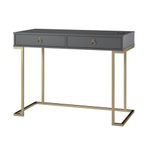 Ameriwood Home Writing Desk, Engineered Wood, Grey (Graphite Gray), 19.7 in x 41.6 in x 30.9 in