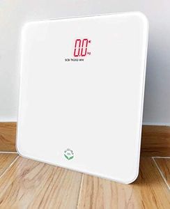 NewlineNY Auto Step On White Digital Talking Bathroom Scale, 440 Lb Capacity, SCB-TK202-WH