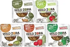 Wild Zora Meat & Veggie Bars, Variety 5-Pack, Natural Pork, Beef, Lamb, & Turkey Jerky Snacks, Healthy Paleo Snacks, AIP Friendly Options, Gluten Free, Soy Free, High Protein, No Added Sweetener