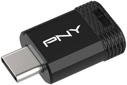 PNY 128 Go Elite-X Fit Clé USB 3.2 Type-C - Performances allant jusqu'à 200 Mo/s en Lecture, Stockage Portable & Pratique de Données, Design Ultra Compact, Connecteur Type-C