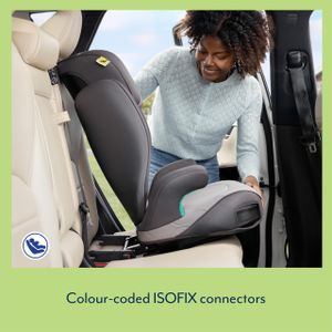 Graco Affix i-Size Highback Booster Car Seat with ISOFIX, Midnight, 100-150cm