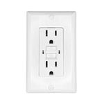 RV Designer Collection S801 White Dual GFCI Outlet