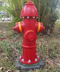 CUZOKOLA Stout 15" H Fire Hydrant for Dogs to Pee on with 4 Stakes,Larger Dog Fire Hydrant Pee Post Statue for Garden Outdoor and Indoor- Puppy Pee Post Love Best Gift