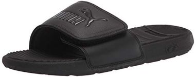 PUMA Men's COOL CAT 2.0 ALTERNATIVE CLOSURE Slide Sandals, Puma Black-Puma Black, 11, Black, 11