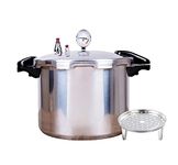 GHKWXUE 15 quart High capacity pressure cookers with cooking rack canning pressure canner with gauge Explosion proof safety valve Extra-large size great for big canning jobs/natural gas-open flame