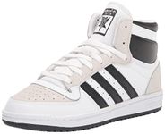 adidas Mens Top Ten RB Basketball,White/Crystal White/Black,9