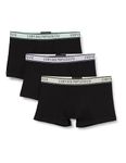 Emporio Armani Men's Stretch Cotton Core Logoband 3-Pack Trunk, Black/Black/Black, M (Pack of 3)