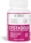 SOLV NATURALS CYSTASOLV Bladder Comfort Formula - Supports Healthy Inflammatory & Histamine Response - Bladder Support for Women & Men - 60 Vegan Capsules