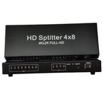 HDMI Matrix Switche,4x8 with Remote Control HDMI Switcher Splitter Converter Adapter Support 4K*2K 3D 1080P