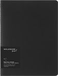 Moleskine Cahier Soft Cover Smart Notebook, Plain/Blank, XL (7.5" x 9.5") Black, Compatible w/Moleskine Smart Pen, 88 Pages