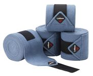 Lemieux Classic Polo Bandages - Premium Fleece Exercise Bandages - Set of Four - Full Size - Ice Blue