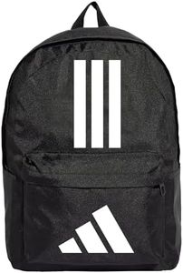 adidas Performance Classic 3-Stripes Back To School Backpack, Black/White, One Size
