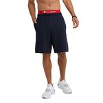 Champion Men's Jersey Short with Pockets Shorts, Navy, L