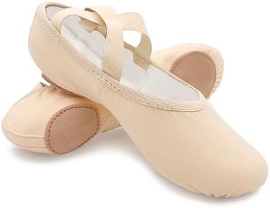 So Danca Stretch Canvas Split Sole Ballet Shoes for Adults, Women, Men (Light Pink, US Footwear Size System, Adult, Women, Numeric, Medium, 9.5)