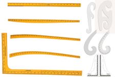 Artonezt Sewing Ruler Tailor Set L- Square Straight Arm Hip Leg Curve, French Curves Quilting Fashion Designing Dressmaking Measuring Rulers for Tailors Beginners