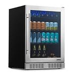 NewAir Beverage Refrigerator Cooler with 224 Can Capacity - Built-in Mini Bar Beer Fridge for Bedroom, Dorm, Office - Small Refrigerator Cools to 37F Perfect For Beer, Soda, And Drinks