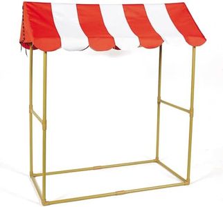 Fun Express Tabletop Tent 2.5 x 3.8 Feet - Carnival Circus Tent Canopy for Event Vendor Booth & Food Stand | Portable Party Stand for Outdoor Backyard Celebrations, VBS & Festival Decorations