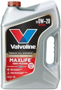 Valvoline MaxLife Extended Protection High Mileage 0W-20 Full Synthetic Motor Oil 5 Quart