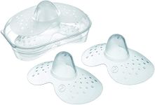 MAM Nipple Shields Size Large, Breast Shields with Sterilisable Travel Case, Breast Protectors to Support and Enhance Breastfeeding