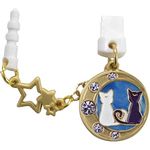 Sailor Moon Character Lightning Pin with Earphone Jack Accessory W Plug Type (Luna and Artemis)