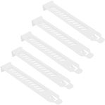 PCI Slot Plate, Pack of 5 PCI Slot Cover, PCI Slot Cover Dust, High Carbon Steel Dust Filter Cover Plate, PCI Slot Cover, Dust Filter Cover Plate, for Computer Host, White