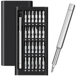 YEATEM Precision Screwdriver Set, 24 in 1 Mini Magnetic Small Screwdriver Set, Eyeglasses, Computer, Electronic, Watch Repair Kit with Phillips and Star Tiny Screw Driver,Tiny Home Kit