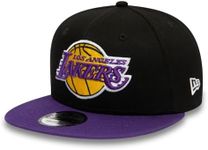 New Era Los Angeles Lakers NBA Essential Black Purple 9Fifty Adjustable Snapback Cap