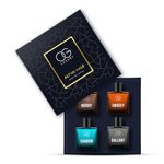 OG BEAUTY Luxury Alpha Male Perfume Set for Men – 4x50 ML EDP Long-Lasting Fragrance Set: Shadow, Woody, Smokey, Gallant – Sophisticated & Budget-Friendly Gift, 20% Perfume Concentration