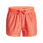 Under Armour Hybrid Shorts 1363371 Girls' Play Up Printed Training Shorts for Girls, Orange, M