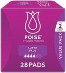 Poise Pads For Bladder Leaks Super 28 Count