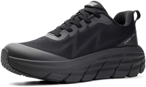 KOLILI Walking Tennis Shoes Women Running Fashion Sneakers for Athletic Cushion Active Cloud Comfort Orthopedic All Black 10 M US Women