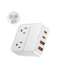 VPSUN 20W USB C Charger Block,USB Wall Charger Plug with 2 Outlet Ports,Multi USB C Charging Power Adapter for Home Travel Office School