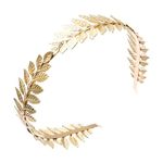 scicent Head Bands Gold Leaves Headband Roman Leaf Crown Greek Hairband Goddess Tiara Girls Bridal Hair Bands Laurel Leaf Boho Hair Accessories - 16905