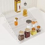 WUIVIUT Tiered Spice Rack Organizer Storage Shelf for kitchen Cabinet Pantry Countertop (Widen 5-Tier)