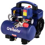 Air Compressor Portable, Ultra Quiet 60 dB, 13-Second Quick Fill, 1 Gallon Compact, Oil-Free for Tire Inflation, Nail Gun, Pneumatic Tools, Cleaning in Home or Shop Projects, 1.5HP