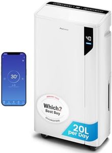 Pro Breeze® 20L/Day Smart Compressor Dehumidifier - Energy Efficient with Laundry Mode & Wi-Fi, Humidity Sensor & Indicator, Carbon Air Filter for Mould, Damp & Moisture - for Home, Office & Bedroom