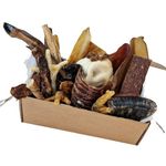 Natrasnax- Natural Air Dried Dog Treat/Chew mixed Box, 950g, Chicken, Beef, Pork, Rabbit & Venison, wheat and grain free