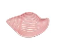 Ocean Sea Shell large Pink trinket tray handmade trinket Decorative plate, Shell Decorative plate, Jewelry Trinket Holder Storage Plate Home Decorative plate (Pink)