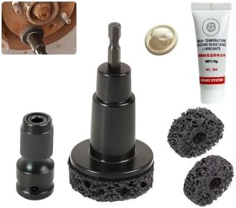 LUEASY Wheel Hub Rust Removal Tool Kit – Includes 2 Replacement Discs, Copper Paste & Square Drive Adapter for Easy Automotive Hub Cleaning