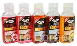 5x 50ml Fishing Ultra Thick Bait Glug Halibut Scopex Strawberry Tutti & Krill