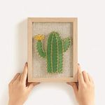 RM Studio DIY String Art Kit with All Necessary Accessories and Frame for Kids Students, Adult Crafts Kit, Home Wall Decorations Unique Gift (Cactus)