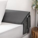 HBlife Full Size Headboard Pillow (54"x 10"x 6") Bed Wedge Pillow for Headboard, Bed Gap Filler (Gap: 0-8") Between Mattress and Headboard/Wall, Bed Wedge, Bolster Pillow for Bed (Grey)