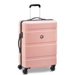 Delsey Paris Airship 2.0 55 CM Small Cabin ABS/Polycarbonate 4 Double Wheels Pink Hard-Sided Trolley Bag, Suitcase, Luggage