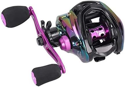 Baitcasting Reel High Speed Ratio 8.1:1 Baitcasting Fishing Reel Metal Lightweight Casting Fishing Wheel Reels(Left)