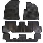 JVL 3524R Fully Tailored Rubber Car Mat, Set of 4, Black